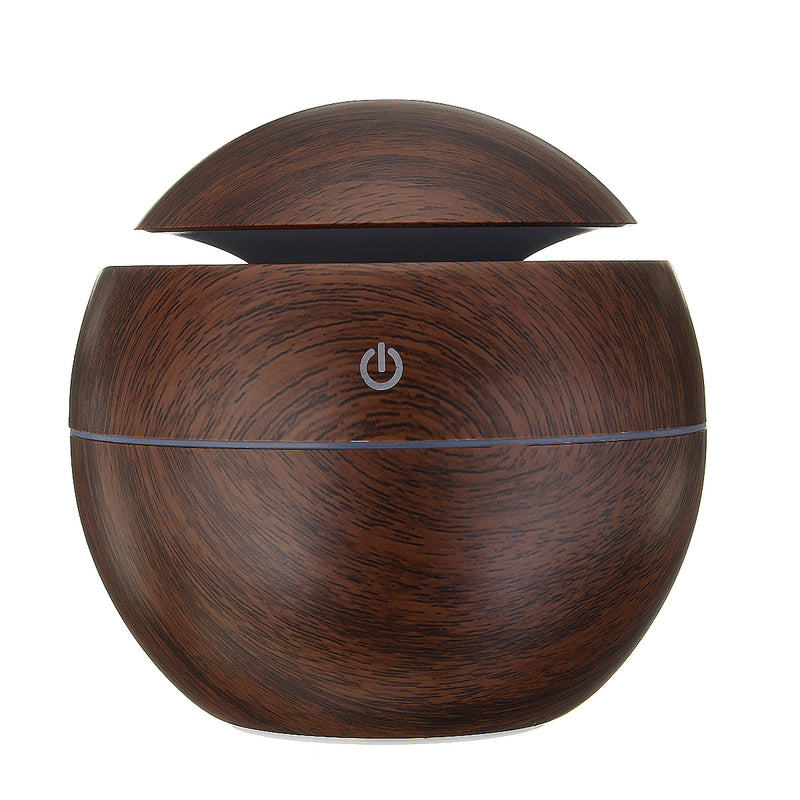 LED Colorful USB Intelligent Wood Grain Humidifier Ultrasonic Air Humidifier Aroma Essential