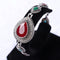 Vintage Cuff Gold Bracelet Colorful Resin Water Drop Crystal Bangle Ethnic Jewelry for Women