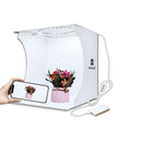 PULUZ PU5023 20cm Ring Light Portable Foldable Mini Shooting Tent Lightbox Softbox with Backdrop