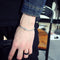 Unisex Retro Golden Cudgel Bangle Bracelet Punk Silver Gold Black Cuff Bracelets for Men Women