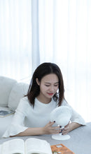 LyRay USB Desktop Fan Mini Office Mute Fan Air Circulation Automatic Frequency with 2000mAh Battery Capacity