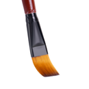 6PCS Nylon Hair Solid Wood Pen Flat Wood Painting Brush Set 1/12 1/10 1/8 1/6 1/2 for Gouache Acrylic Pigment