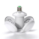 E27 40W 6500K Football Shape UFO LED Garage Light Bulb Deformable Ceiling Fixture Shop Workshop Lamp AC85-265V