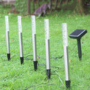 5 in 1 Solar LED Acrylic Bubble Lawn Lamp Set Waterproof Garden Lawn Landscape White Light Decor