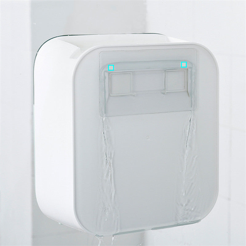 Toilet Paper Holder Wall Mounted Tissue Hanging Box For Kitchen Bathroom