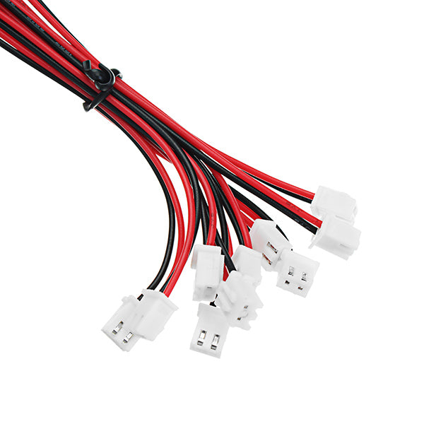 10Pcs XH Pitch 2.54mm Single Head 2Pin Wire To Board Connector 15cm 24AWG With Socket