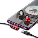 USAMS EP-33 Type-C Wired In-ear Earphone HiFi 4D Stereo Megnetic Adsorption Earbuds Headphone with Mic