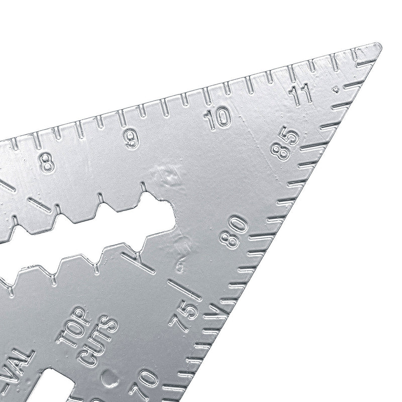 12inch Aluminum Alloy Right Angle Triangle Ruler Protractor Framing Measuring Tools