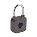Fingerprint Lock USB Rechargeable Waterproof Smart Thumbprint Padlock Anti-theft Electric Door Lock For Luggage Case
