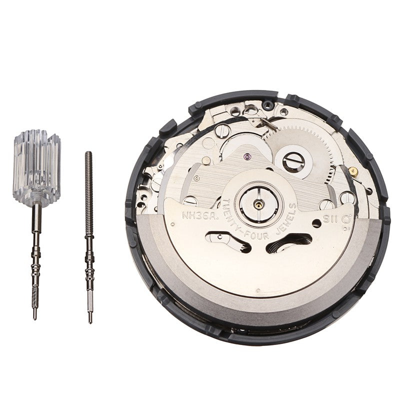 Japan Mechanical Automatic Watch Day Date Movement Wristwatch High Accuracy NH36