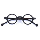 38mm Vintage Small Round Eyeglass Frames Acetate Rx-able Spectacles Glasses Frame