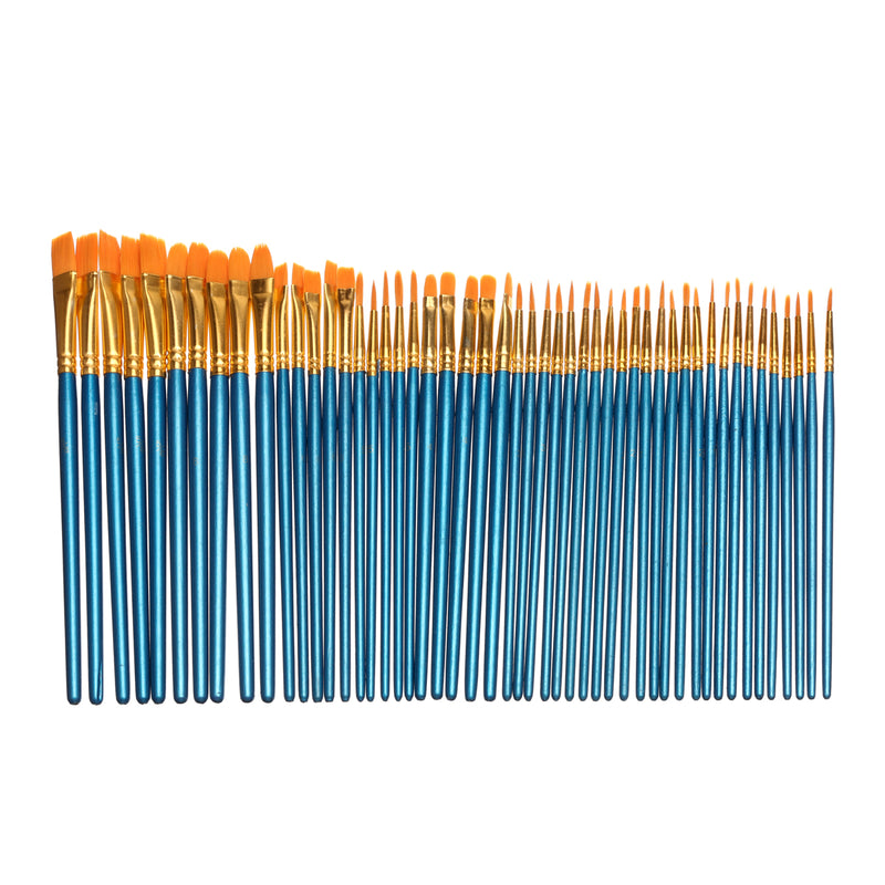 50Pcs/Set Artist Painting Brush Set Watercolor Acrylic Oil Kids School Art Craft Kit