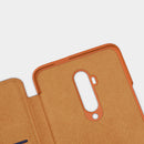 For OnePlus 7T Pro Case NILLKIN Qin Series Vintage Flip Card Slot Holder PC Bumper PU Leather Protective Case