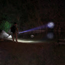 SMILING SHARK T6 Tactical Flashlight 5 Modes IPX6 Waterproof Work Lamp Camping Hunting Portable Zoomable Torch Light 18650