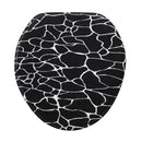 Marble Shower Curtain Waterproof Bathroom Bath Mat Set Rug Toilet Lid Covers A Shower Curtain