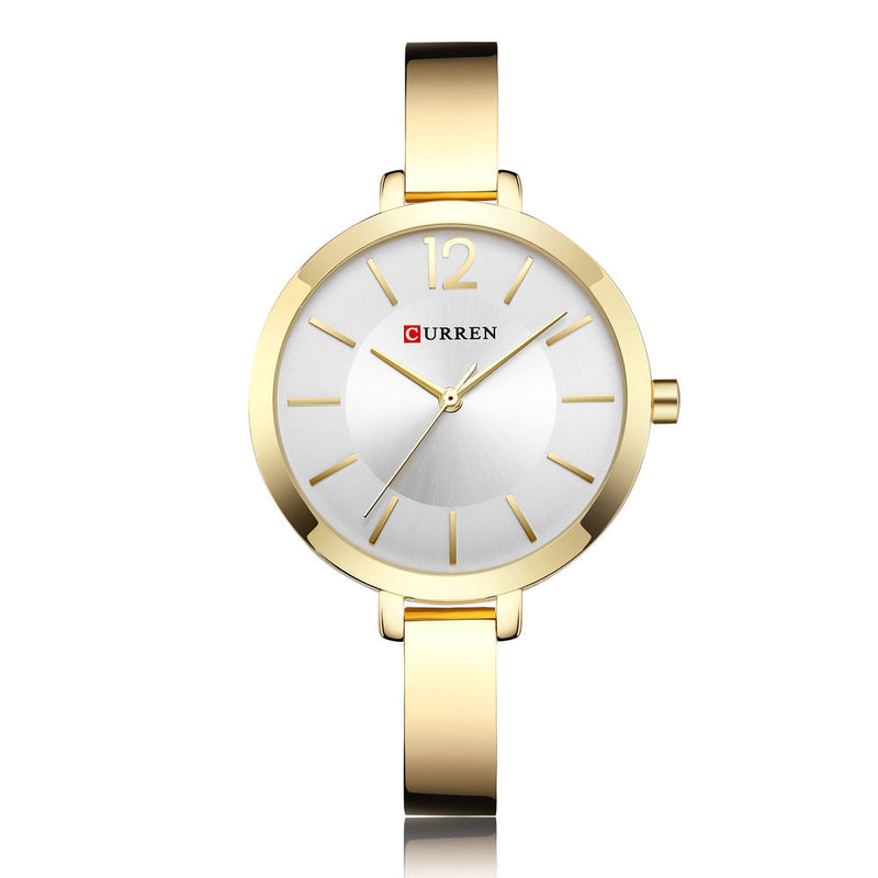 CURREN 9012 Alloy Case Casual Style Women Bracelet Watch Gift Waterproof Quartz Watch