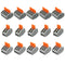 Excellway ET25 15Pcs 2/3/5 Pins Spring Terminals Block Electric Cable Wire Connectors