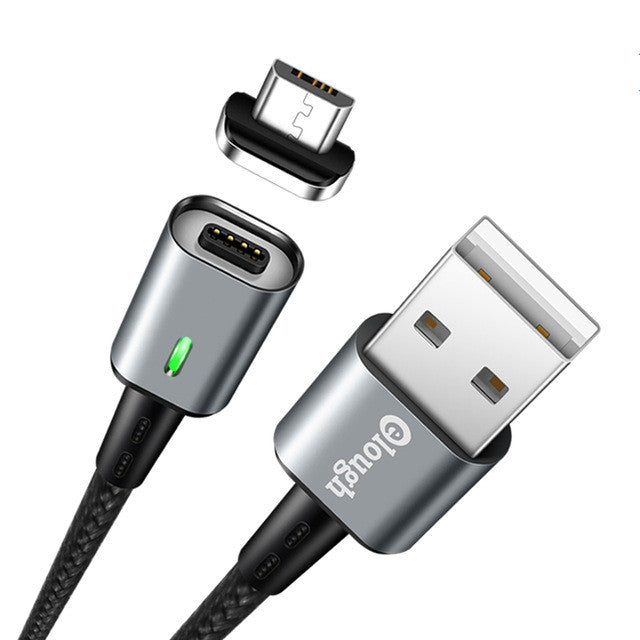 Elough Estar Magnetic 3A Fast Charging Micro USB Data Cable for Samsung Xiaomi