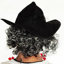 Imitation Mustache Curly Hair Wigs Latex Mask for Halloween Party Cosplay