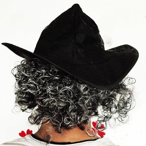 Imitation Mustache Curly Hair Wigs Latex Mask for Halloween Party Cosplay