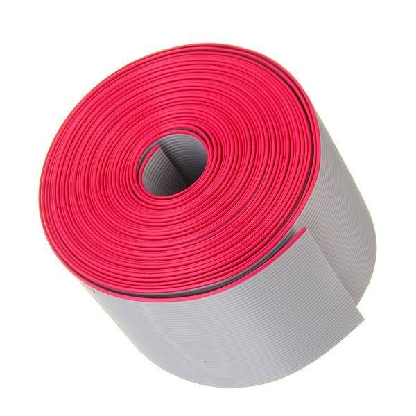 5M 1.27mm Pitch 40 Pin 40P Grey Gray Flat Ribbon Data Cable Wire Connector AWG28 300V