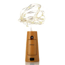 Battery Powered 8 LEDs Cork Shaped Outdoor LED Night Starry Light Wine Bottle Lamp for Xmas Party
