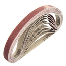 10pcs 10x330mm 60 to 600 Grit Sanding Belt for Flush Belt Machines Polishing Grind Machine
