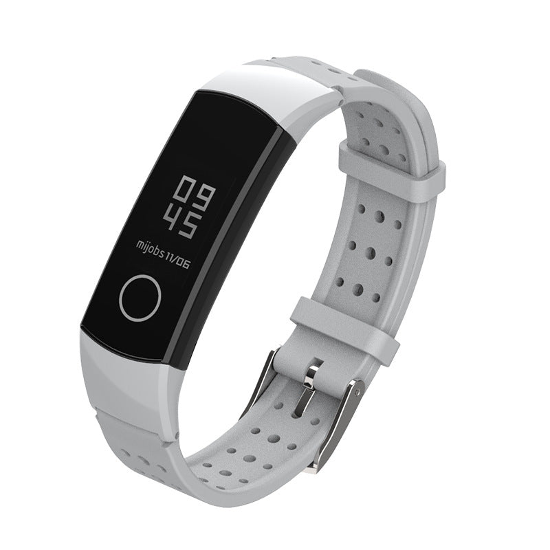 Mijobs Silicone Wrist Strap Waterproof Watch Band for Huawei Honor Band 4 Smart Watch