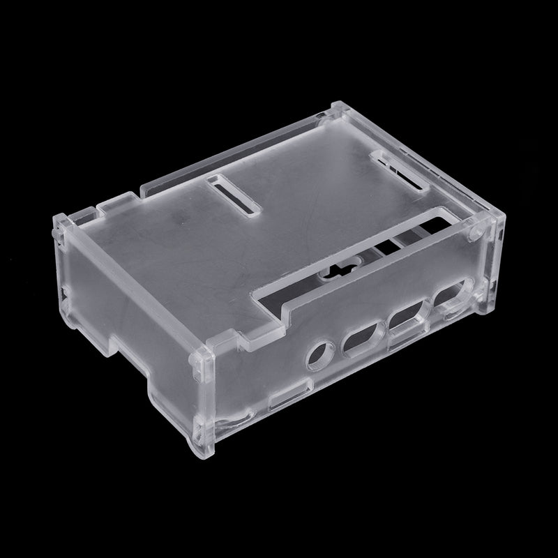 KEYES Tranparent Acrylic Protective Shell Holding Case for Raspberry Pi 4 Model B Only