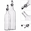 Oil Vinegar Glass Cruet Condiment Bottle Dressing Sauce Dispenser Beverage Dispenser 250/500ml