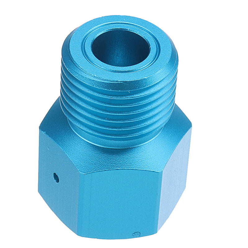 Adapter Converts CO2 Tank to Standard G1/2/CGA320 Male Fitting & G1/2/CGA320 Female Fitting Blue