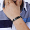 Stainless Steel Personality  Men's Silicone Bracelet