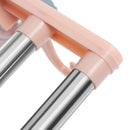 Suction Cup Bathroom Kitchen Double Towel Holder Rack Rail Shelf Rack Hanger Bar