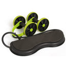 KALOAD Muscle Exercise Equipment Home Fitness Equipment Double Wheel Abdominal Wheel Roller