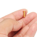 Suleve M3AH1 10Pcs M3*10 Countersunk Head Hex Socket Screws Steel Alloy Titanium Plating Gold