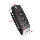 3 Bottons Flip Folding Remote Key Case Shell for KIA K2 K3 K5 Carens Cerato Forte