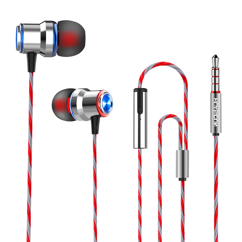 Bakeey P21 Universal Metal Super Bass Earphone Gaming In-ear Headphones with Mic
