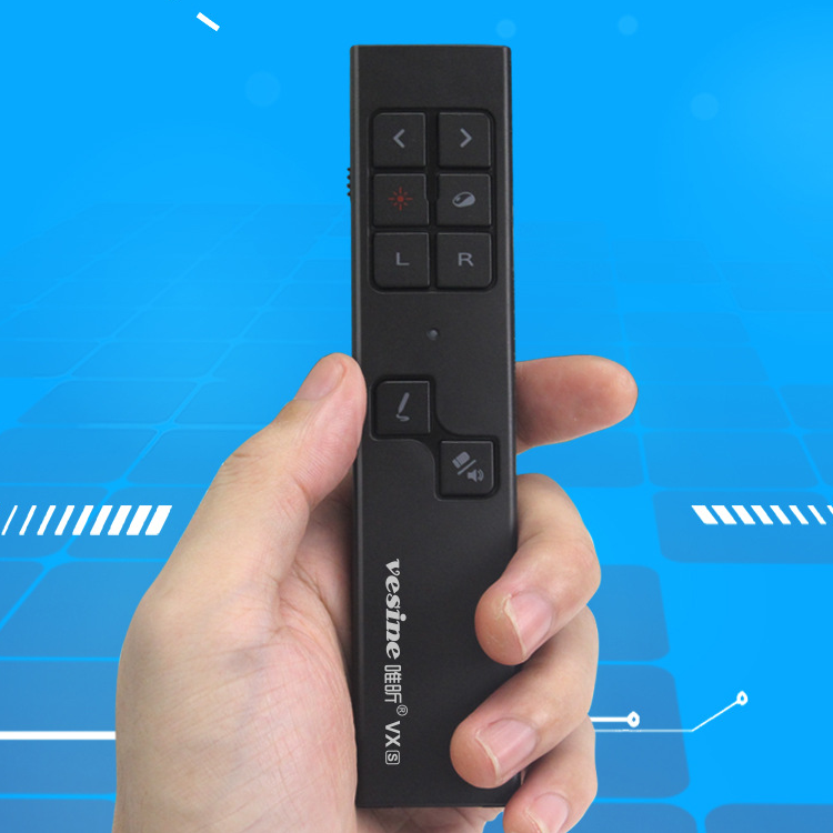 Vesine VXS Rechargeable Wireless Presenter Laser Flip Pen PPT Laser Page Pen Clicker Presentation Pen USB Remote Control Supports Hyperlink Function
