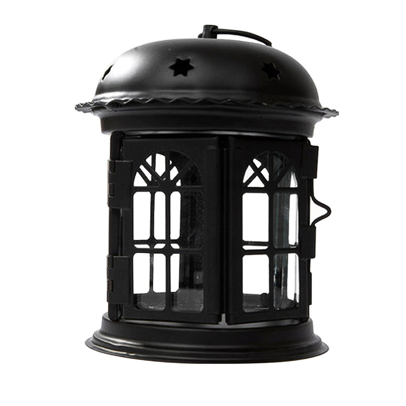LUSTREON Iron Star House Candlestick European Romantic Wedding Candle Holder Lantern Home Decor
