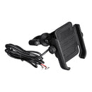 MOTOWOLF 12V-24V USB Charge Phone Holder Motorcycle Scooter Aluminum Rearview Mirror/Handlebar Mounting