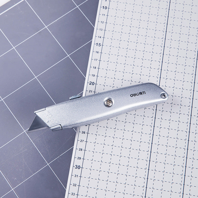 XIAOMI Ecosystem Deli 2100 1Pcs Utility Cutter Metal Aluminum Carving Utility DIY Craft Paper Leather Cutter Foldable Art Work Cutting tools