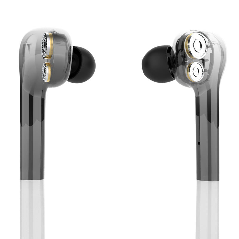 Bakeey W8 TWS bluetooth 5.0 Earphone HiFi Dual Dynamic Drivers Stereo Smart Touch Headphone with Mic