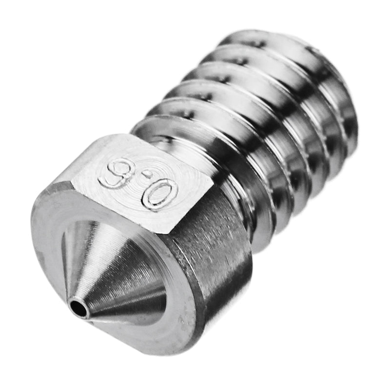3Pcs 0.6mm Titanium Alloy M6 Thread Nozzle for 3D Printer