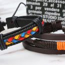 3 Pcs Men's Bracelet Bohemian Bead Leather Colorful Braided Bracelet for Men Fashion Gift