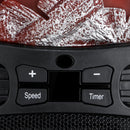 IPRee 1000W Portable Mini Electric Heater Fan Fireplace Flame Timer Air Warmer Home Outdoor Heater Fan