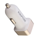 Awei Metal Dual USB Quick Car Charger 5V 2.4A For iPhone SE/6S/6S Plus/6/6 Plus/Galaxy S7 Ipad