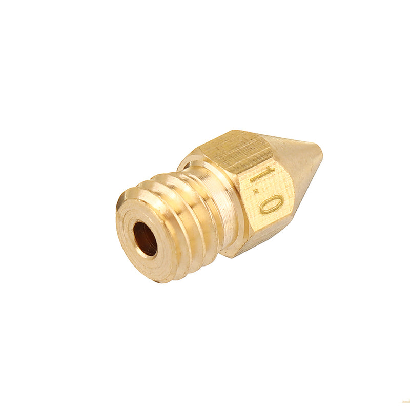 5PCS 1.75mm/1.0mm Copper MK8 Thread Extruder Nozzle For 3D Printer
