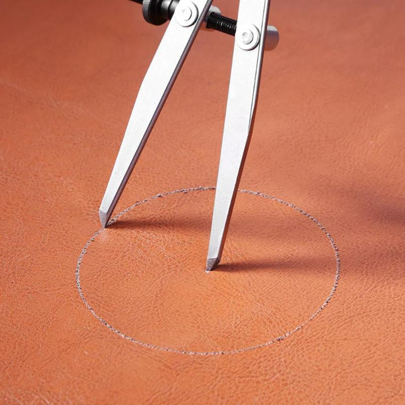 Spacing Compass Wing Divider Rotating Scriber Edge Creaser Leather Drafting Tools Kit