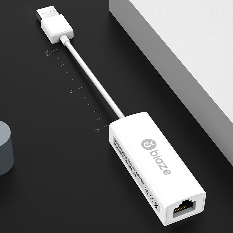 Biaze ZH27-PC USB to 100Mbps RJ45 Ethernet Converter Network Adapter Connector