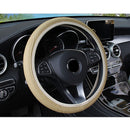 37-39cm Leather Car Truck Steering Wheel Covers Breathable Anti-Slip Comfortable